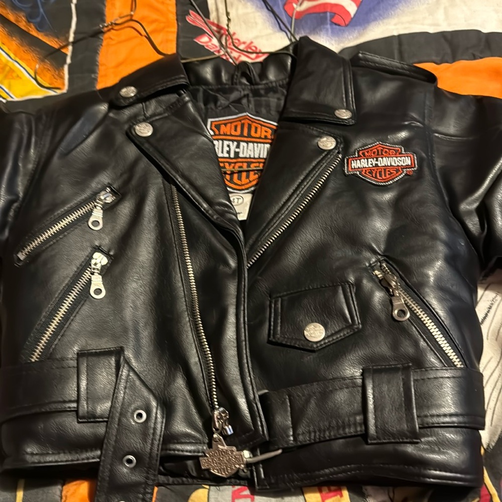 Toddler Harley Davidson Leather jacket